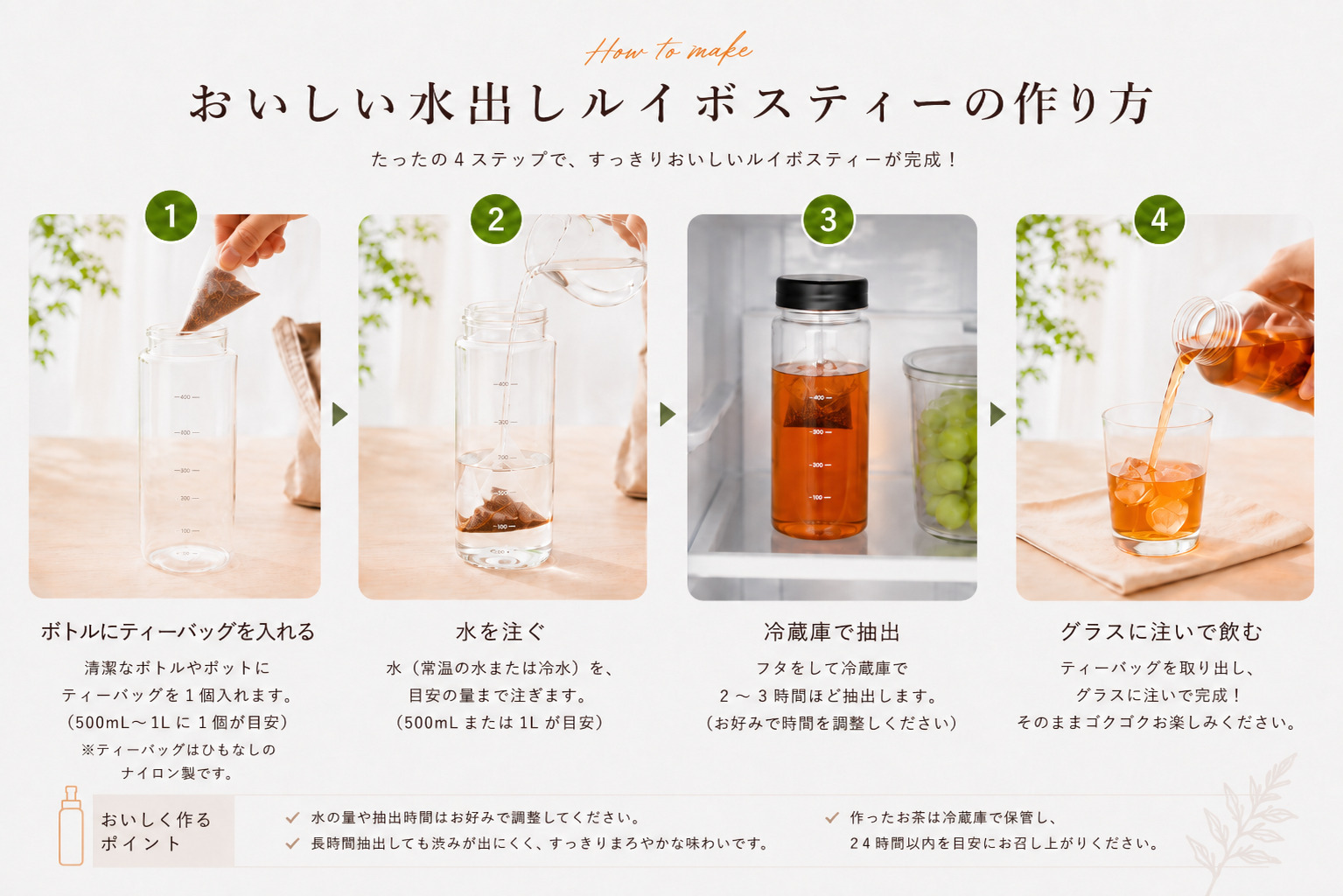 ティーバッグの入れ方